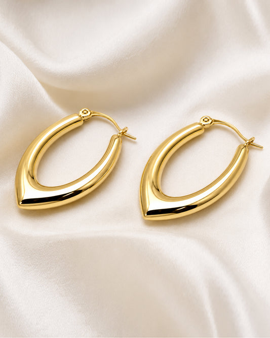 Chunky V-Shaped Hoops